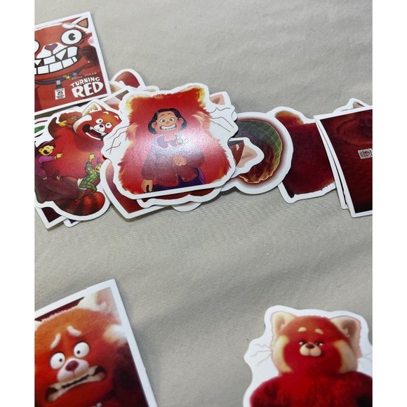 50Pcs Turn Red Stickers Cute Red Panda Stickers - Picture 6 of 6